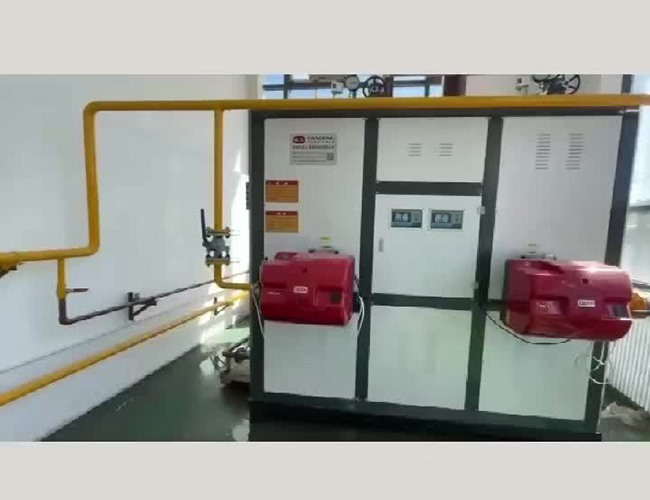 陜西綏德做醬鹵食品客戶用1噸燃?xì)庹羝l(fā)生器配套夾層鍋、蒸煮線安裝調(diào)試完成